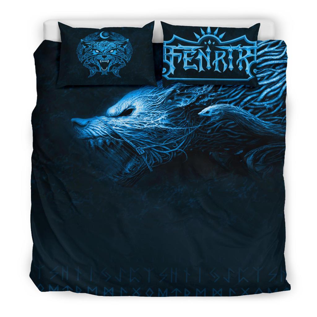 Viking Bedding Set, Fenrir Wolf RLT12 - Wonder Print Shop