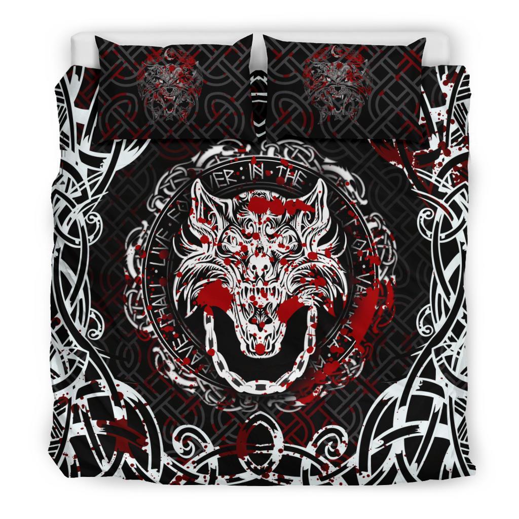 Viking Bedding Set Fenrir Viking Blood 3D RLT12 - Wonder Print Shop