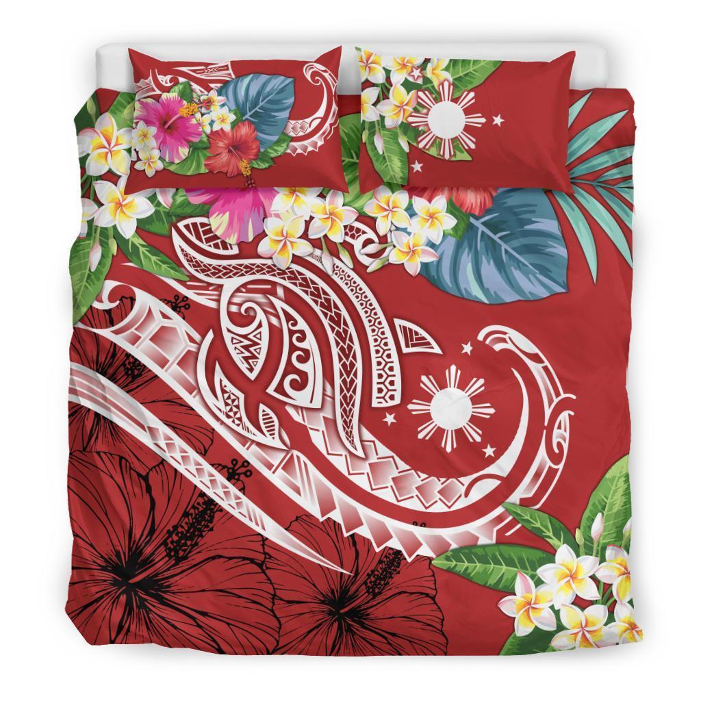 The Philippines Bedding Set - Summer Plumeria Red - Wonder Print Shop