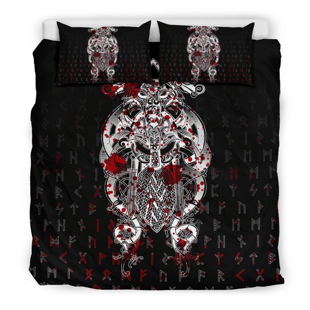 Viking Tyr Tattoo Blood Bedding Set RLT12 - Wonder Print Shop
