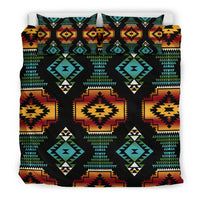 Native American Patterns Black Red Bedding Set LT10 - Wonder Print Shop