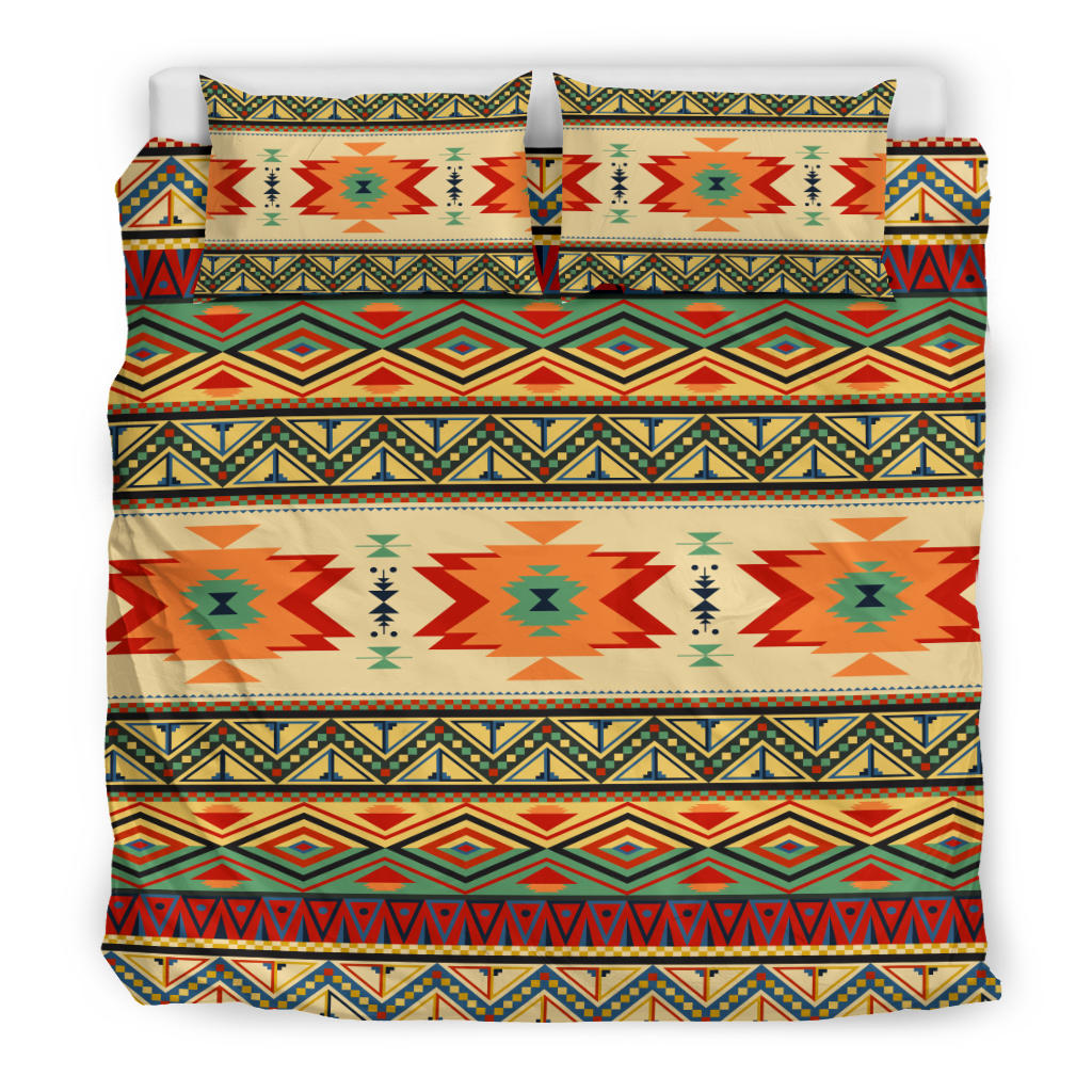 Geometric Pattern Design Native American Bedding Set LT10 - Wonder Print Shop