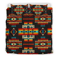 Black Pattern Native American Bedding Set LT10 - Wonder Print Shop