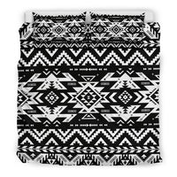 Black Pattern Native American Bedding Set LT10 - Wonder Print Shop