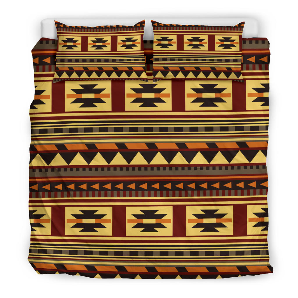 Brown Ethnic Pattern Native American Bedding Set LT10 - Wonder Print Shop
