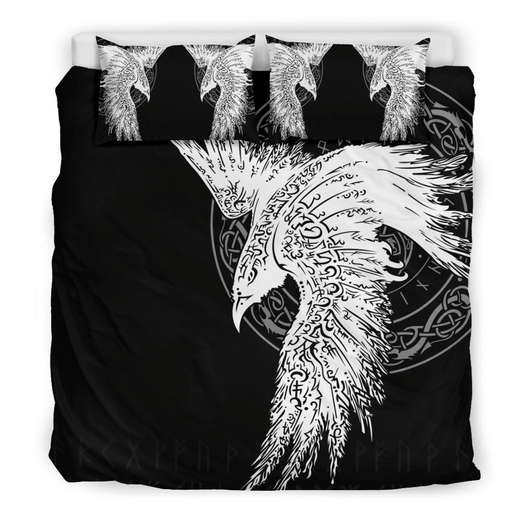 Viking Bedding Set Mystical Raven Tattoo Special RLT12 - Wonder Print Shop