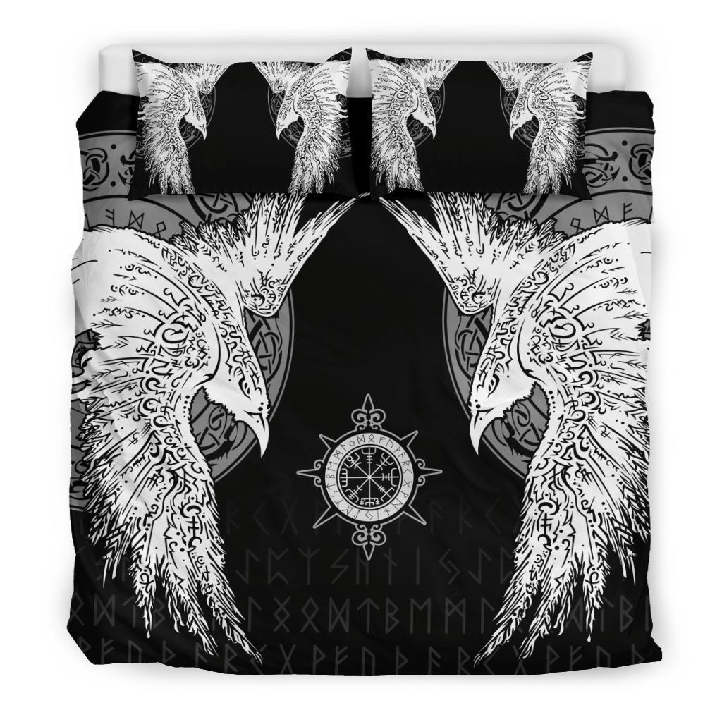 Viking Bedding Set Mystical Raven Tattoo Special RLT12 - Wonder Print Shop