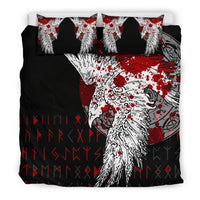 Viking Bedding Set Mystical Raven Tattoo Blood RLT12 - Wonder Print Shop