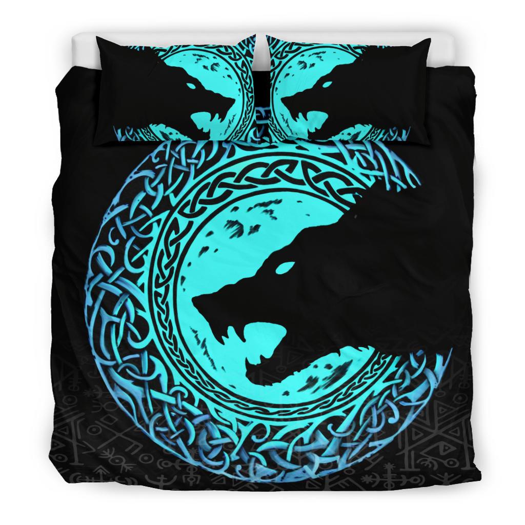 Viking Bedding Set Fenrir Norse Wolf RLT12 - Wonder Print Shop