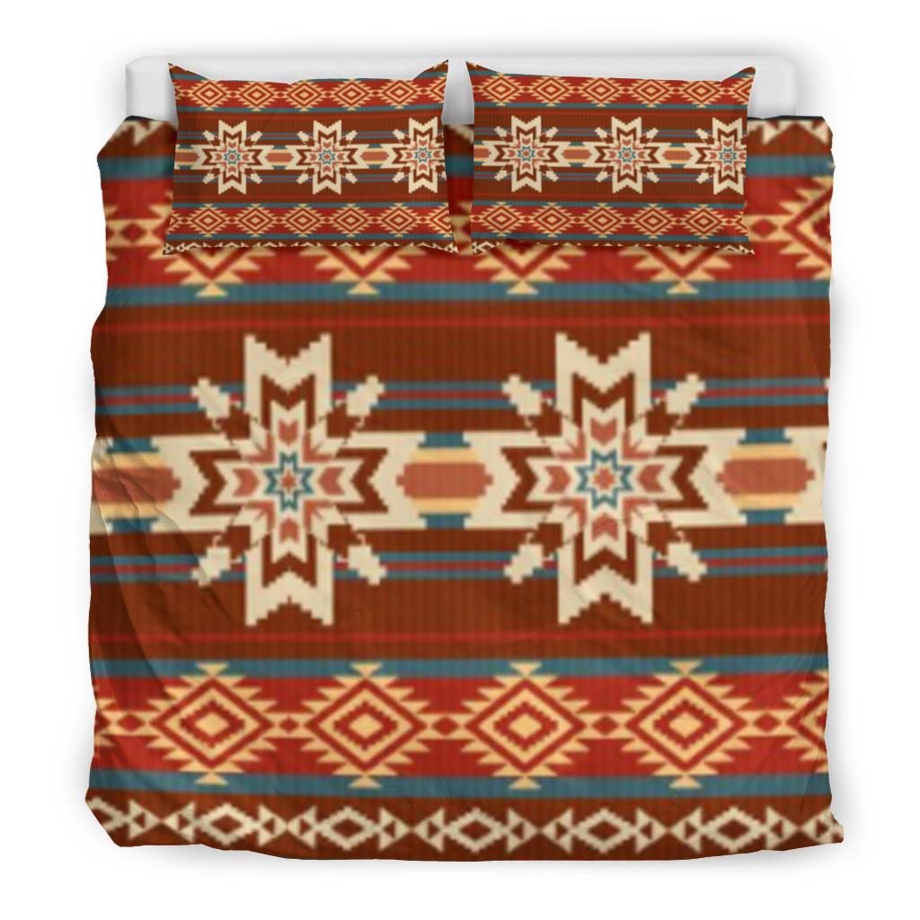 Native American Red Pattern Bedding Set LT10 - Wonder Print Shop