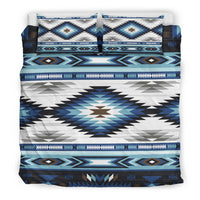 Blue Colors Tribal Pattern Native American Bedding Set LT10 - Wonder Print Shop