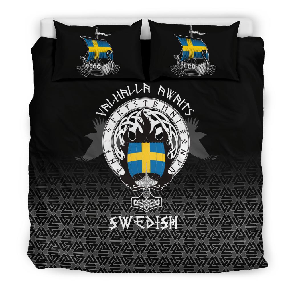 Viking Bedding Set Swedish Drakkar RLT12 - Wonder Print Shop
