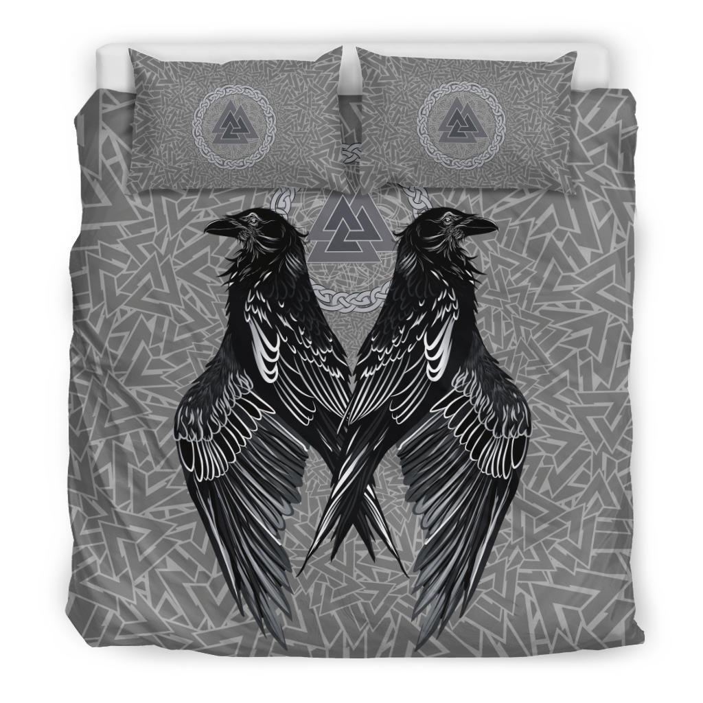 Viking Bedding Set Raven Valknut RLT12 - Wonder Print Shop