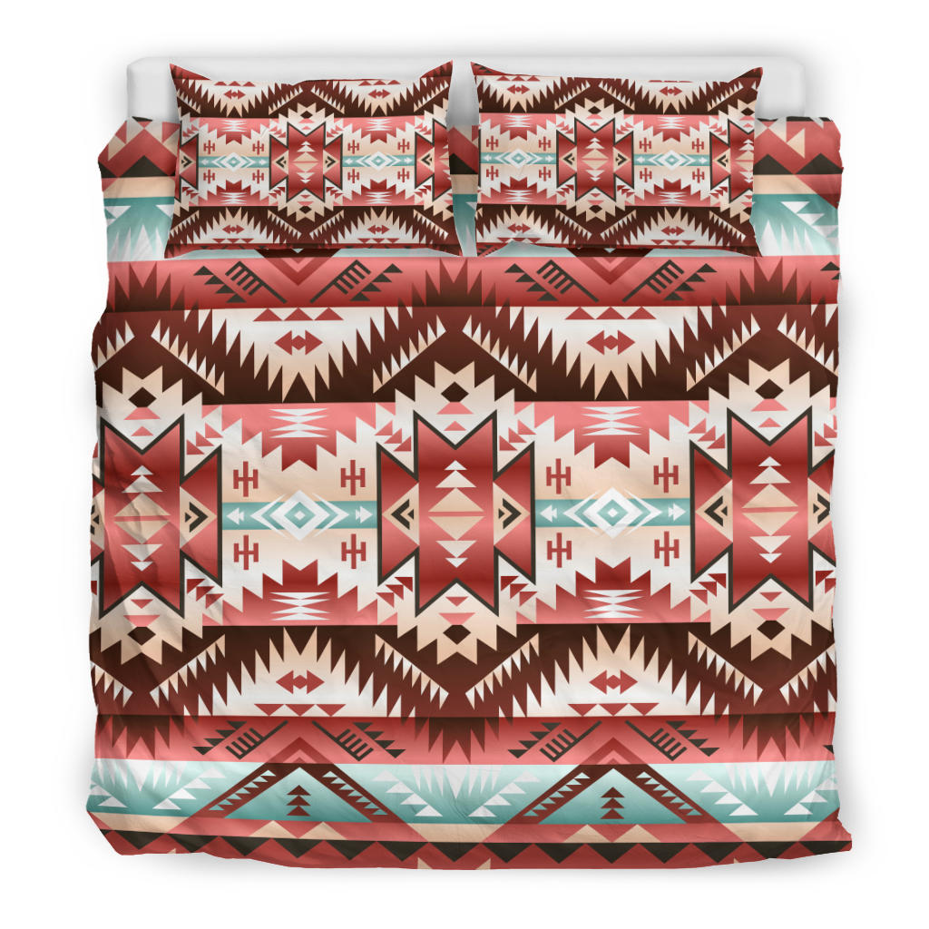 Red Vector Tribal Native American Bedding Set LT10 - Wonder Print Shop