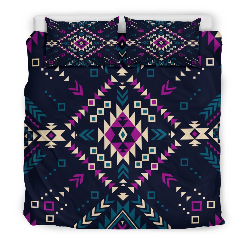 Native American Dark Color Tribal Pattern Bedding Set LT10 - Wonder Print Shop