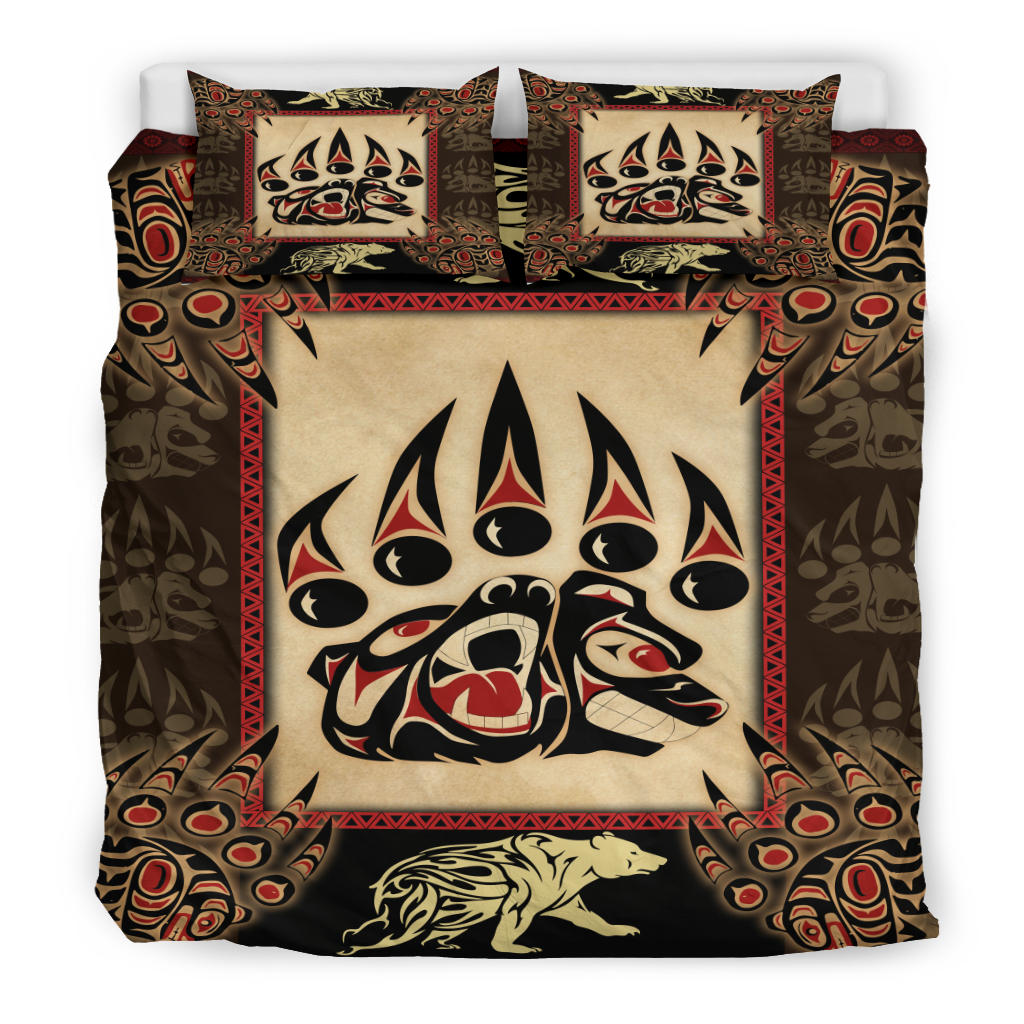 Symbol Bear Native American Bedding Set LT10 - Wonder Print Shop