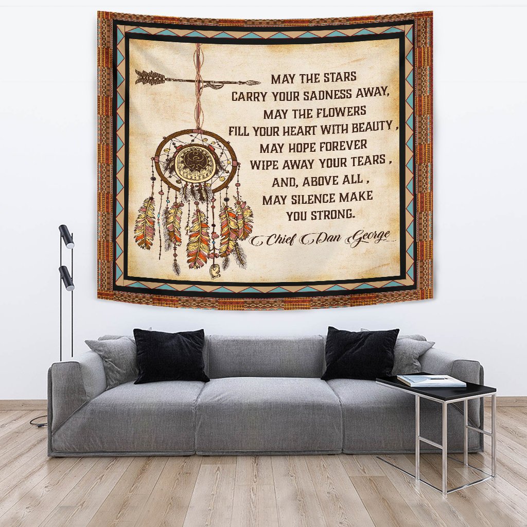 May The Stars Carry Your Sadness Away Native American Tapestry LT10 - Wonder Print Shop