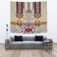 Native American Purple Pattern Breastplate Tapestry LT10 - Wonder Print Shop