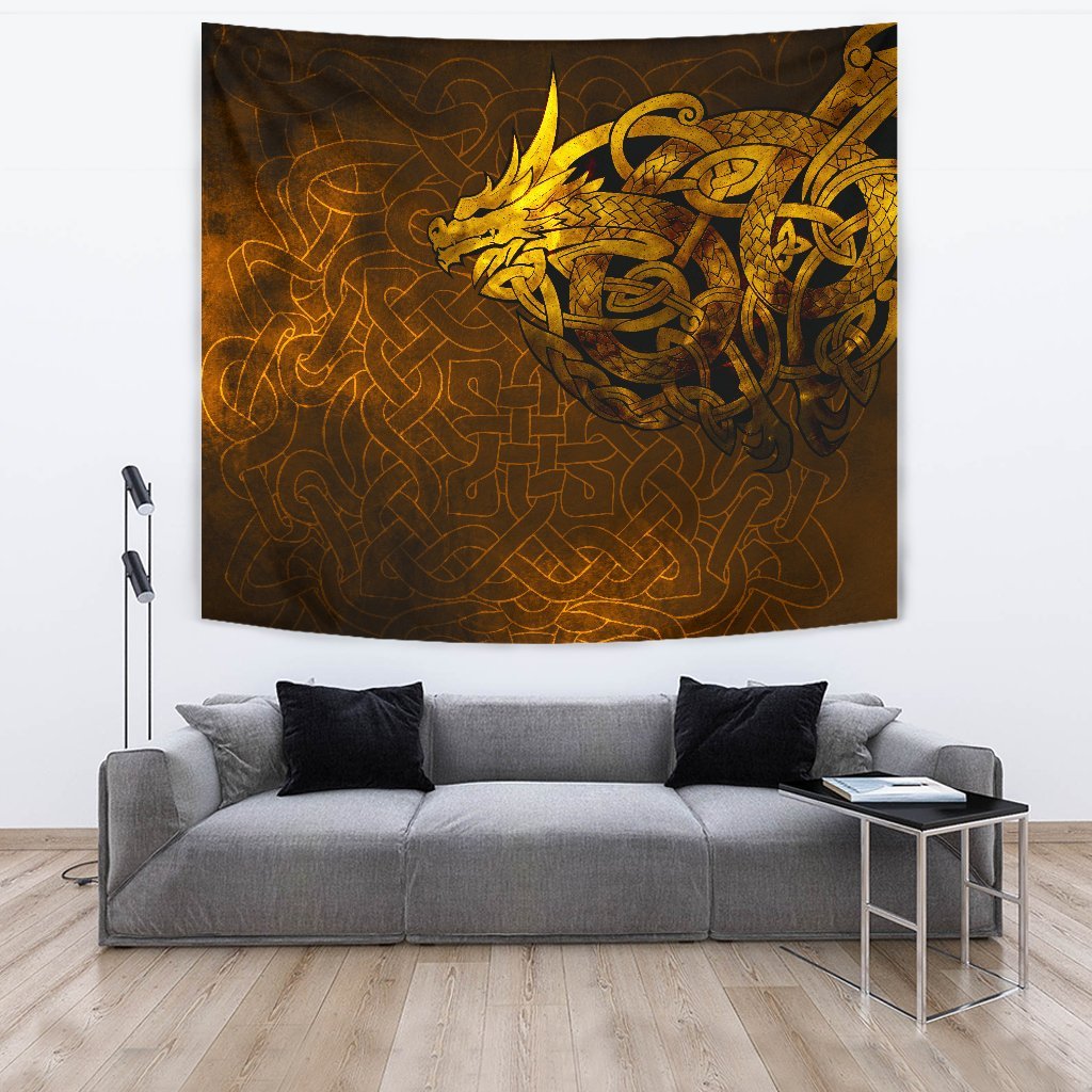 Viking Tapestry - Celtic Dragon Tattoo RLT12 - Wonder Print Shop