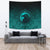 Viking Tapestry, Ethnic Odin Raven Cyan RLT12 - Wonder Print Shop