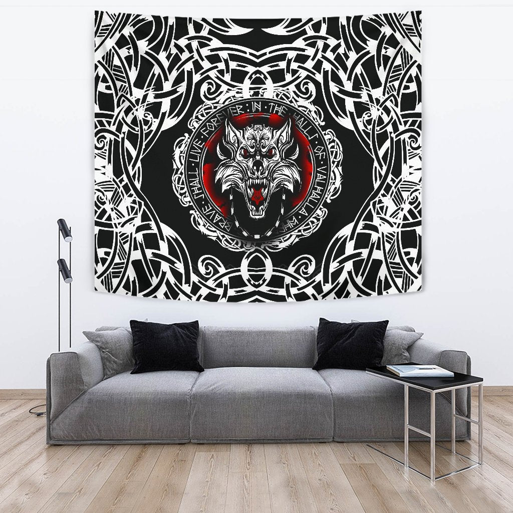 Viking Tapestry, Fenrir Wolf RLT12 - Wonder Print Shop
