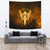 Viking Tapestry Gold Spear Of The God Odin - Gungnir and Two Gold Ravens RLT12 - Wonder Print Shop