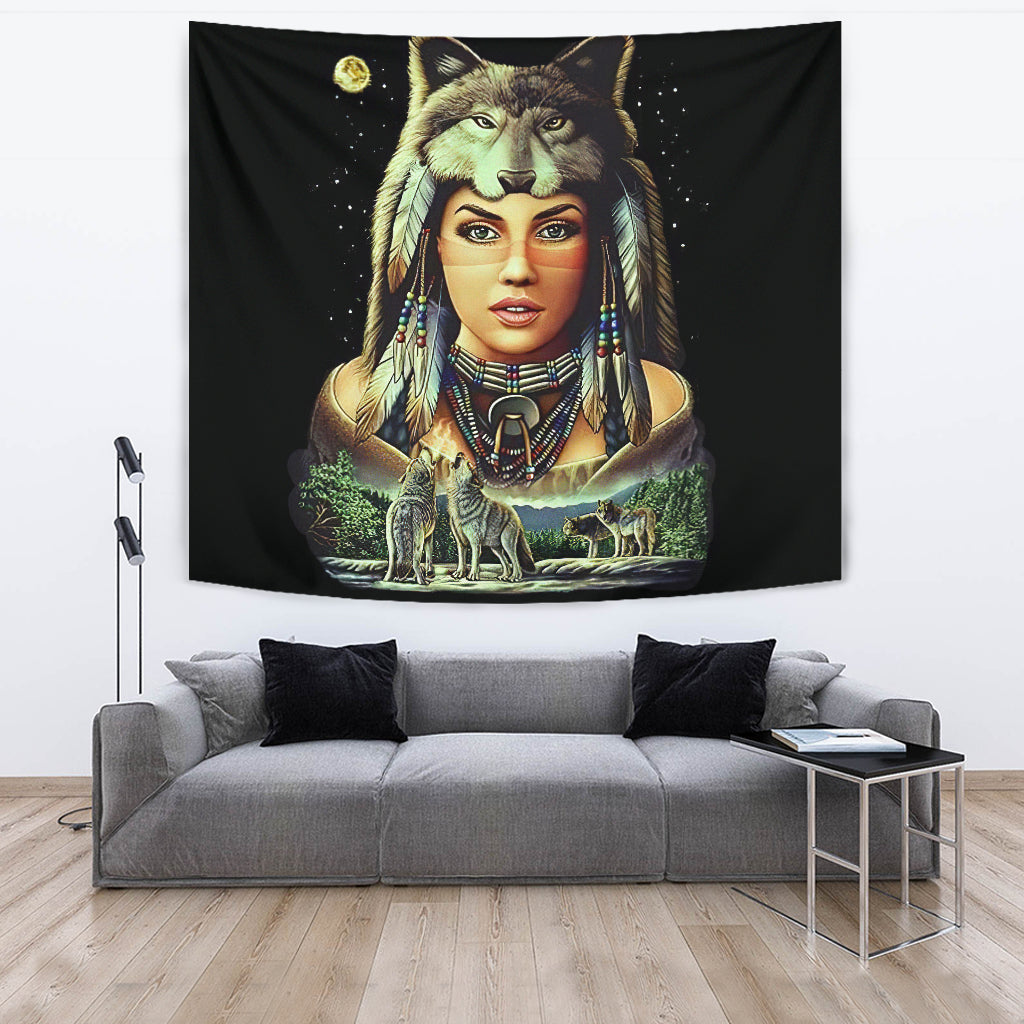 Women Native American Tapestry LT10 - Wonder Print Shop
