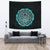 Viking Tapestry - Viking Bear Claws Cyan Tattoo RLT12 - Wonder Print Shop