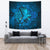 Viking Tapestry - Raven Odin Celtic Cyan RLT12 - Wonder Print Shop