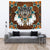 Blue Mandala Feather Wolf Native American Tapestry LT10 - Wonder Print Shop