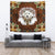 Native American White Wolf With Headress Feathers Tapestry LT10 - Wonder Print Shop