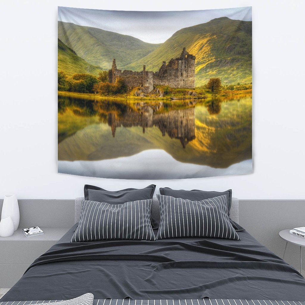 Scotland Kilchurn Castle Tapestry - Wonder Print Shop