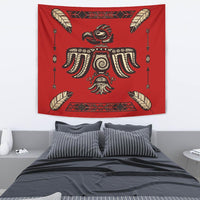 Red Thunderbird Feather Native American Design Tapestry LT10 - Wonder Print Shop