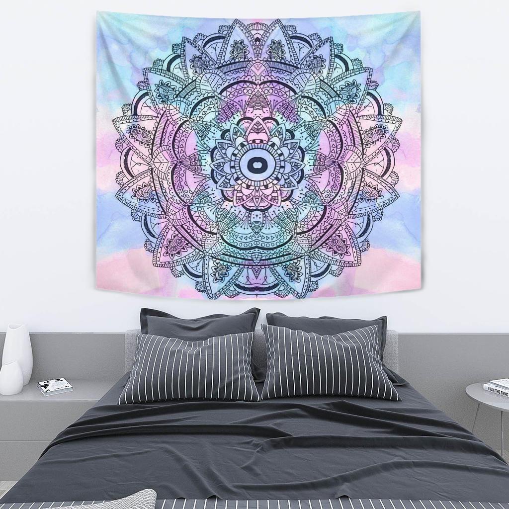Mandala Flower Native American Style Tapestry LT10 - Wonder Print Shop