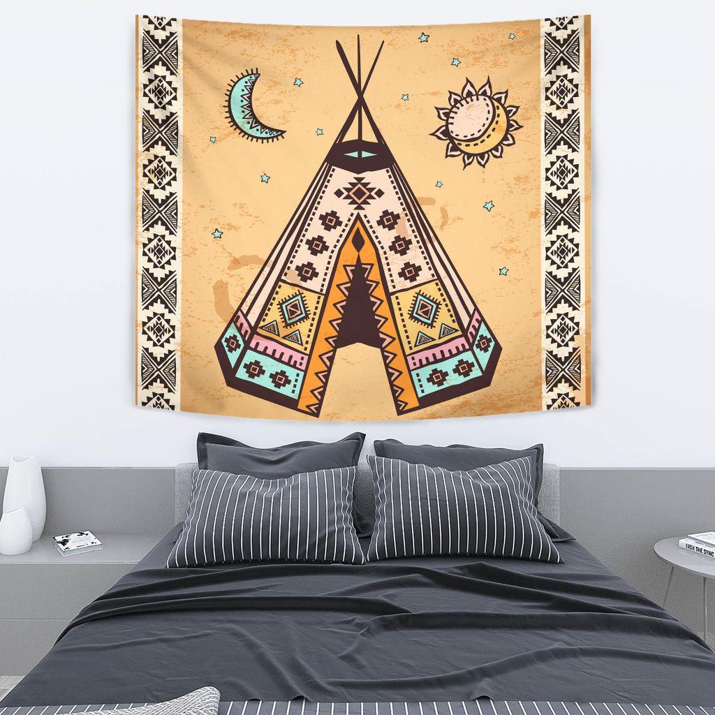 Moon Sun Native American Style Tapestry LT10 - Wonder Print Shop