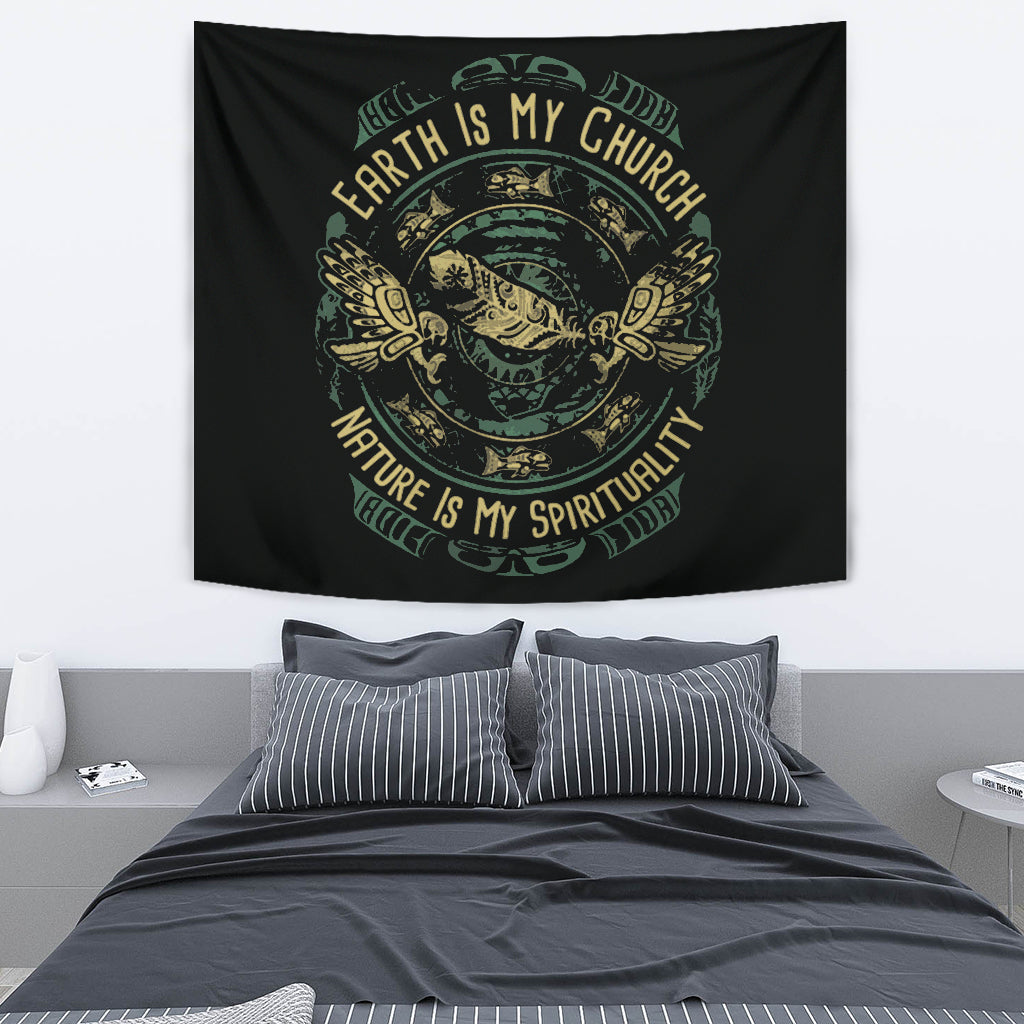 Native American Is My Spirituality Tapestry LT10 - Wonder Print Shop