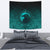 Viking Tapestry, Ethnic Odin Raven Cyan RLT12 - Wonder Print Shop