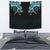 Viking Tapestry, Fenrir Raven and Vegvisir Tattoo Cyan RLT12 - Wonder Print Shop