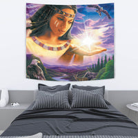 Native American Girl Tapestry LT10 - Wonder Print Shop