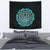 Viking Tapestry - Viking Bear Claws Cyan Tattoo RLT12 - Wonder Print Shop