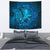 Viking Tapestry - Raven Odin Celtic Cyan RLT12 - Wonder Print Shop