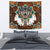 Blue Mandala Feather Wolf Native American Tapestry LT10 - Wonder Print Shop
