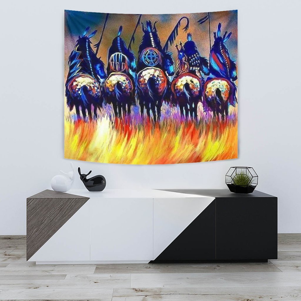 5-warriors-riding-horse-native-american-design-wall-hanging-tapestry