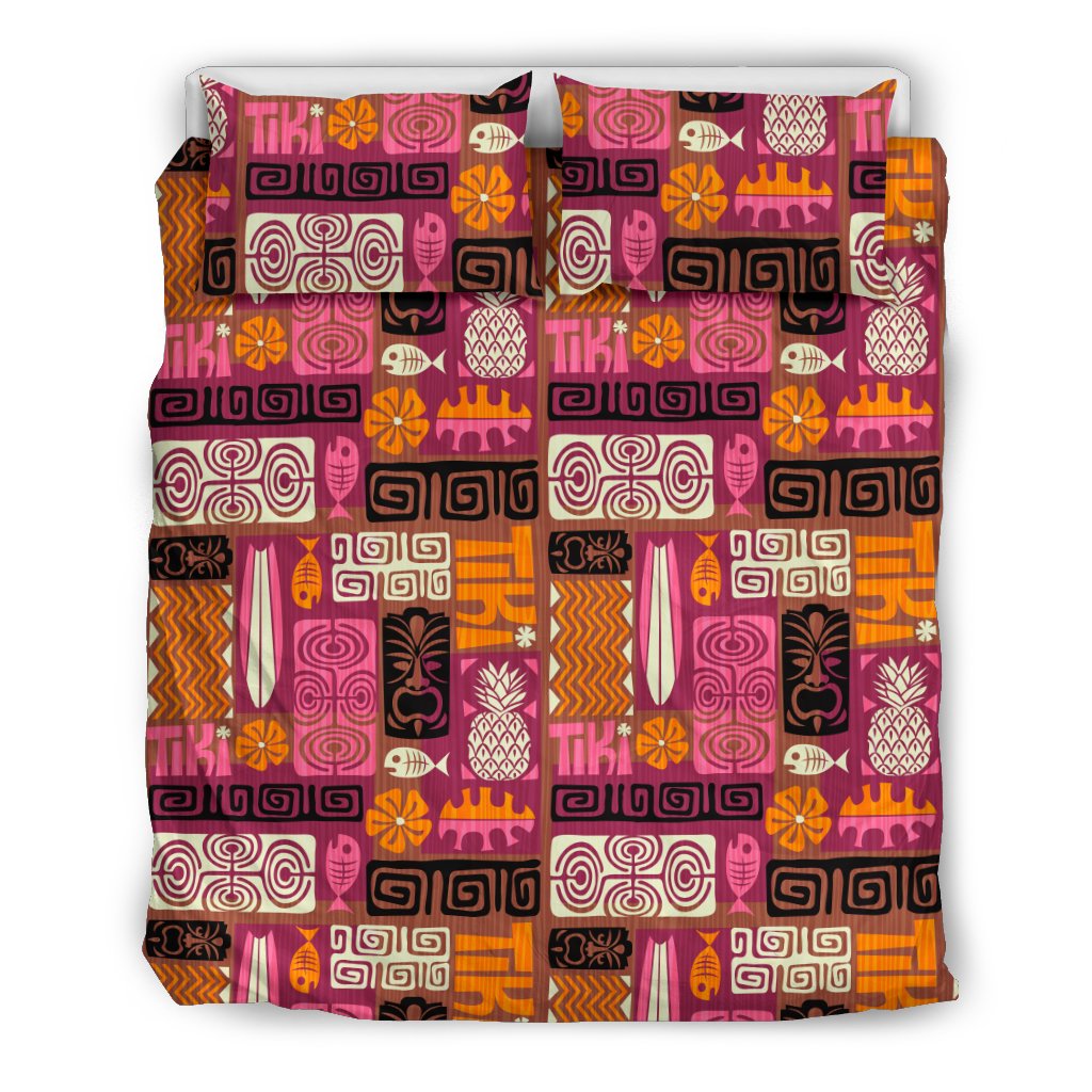 Hawaii Tiki Pattern 03 Bedding Set - Wonder Print Shop