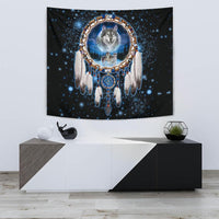 Wolf Galaxy Dreamcatcher Native American Design 3D Tapestry LT10 - Wonder Print Shop