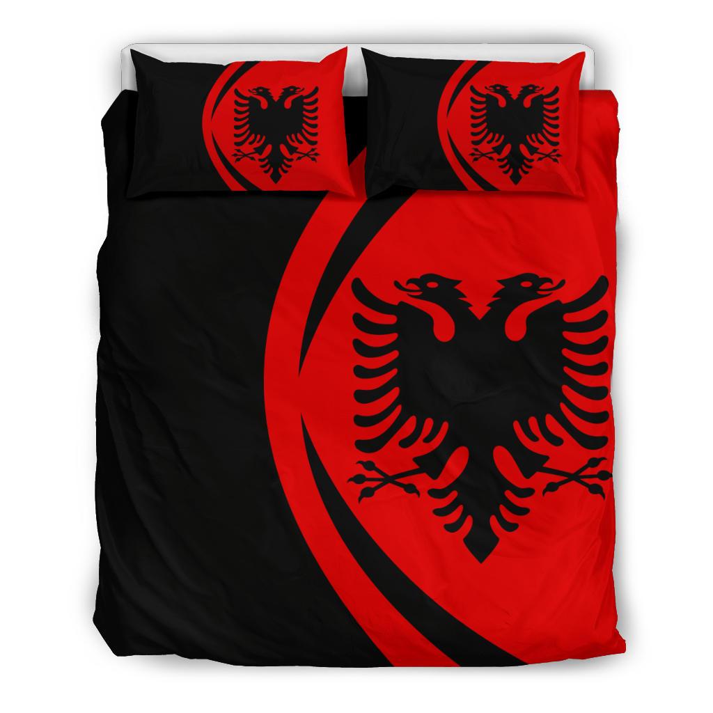 albania-flag-bedding-set-circle-style