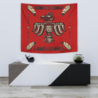 Red Thunderbird Feather Native American Design Tapestry LT10 - Wonder Print Shop