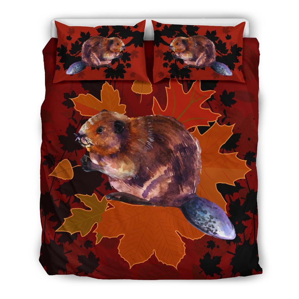 beaver-with-maple-canada-bedding-set