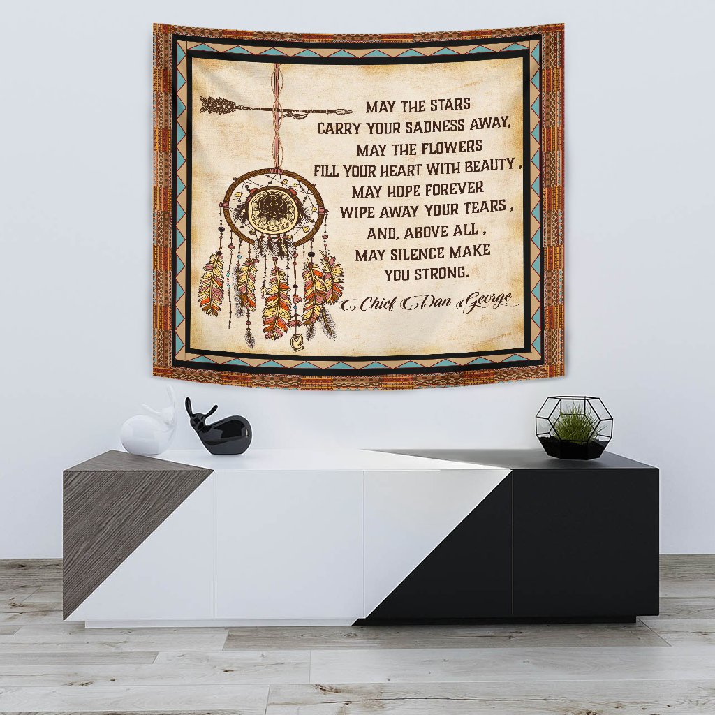 May The Stars Carry Your Sadness Away Native American Tapestry LT10 - Wonder Print Shop