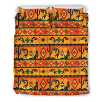 Kokopelli Yellow Native American Bedding Set LT10 - Wonder Print Shop